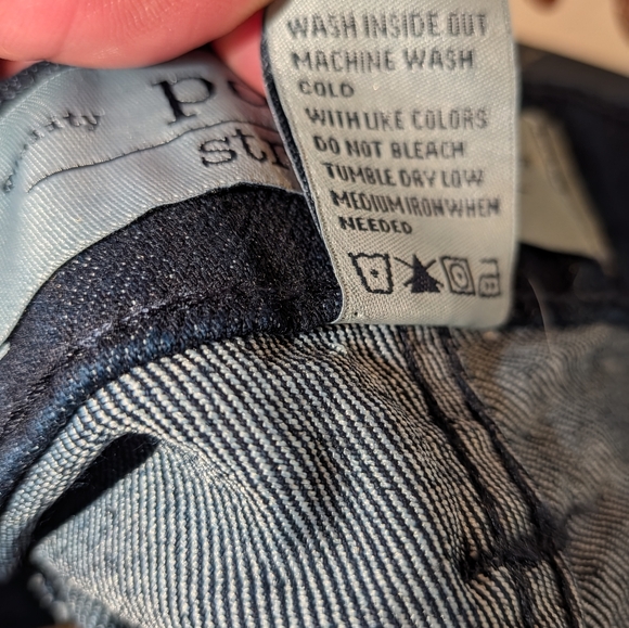 P D & C Mens Dark Blue Slim Fit Stretch Jeans 28 x 30 NWT - Picture 5 of 8